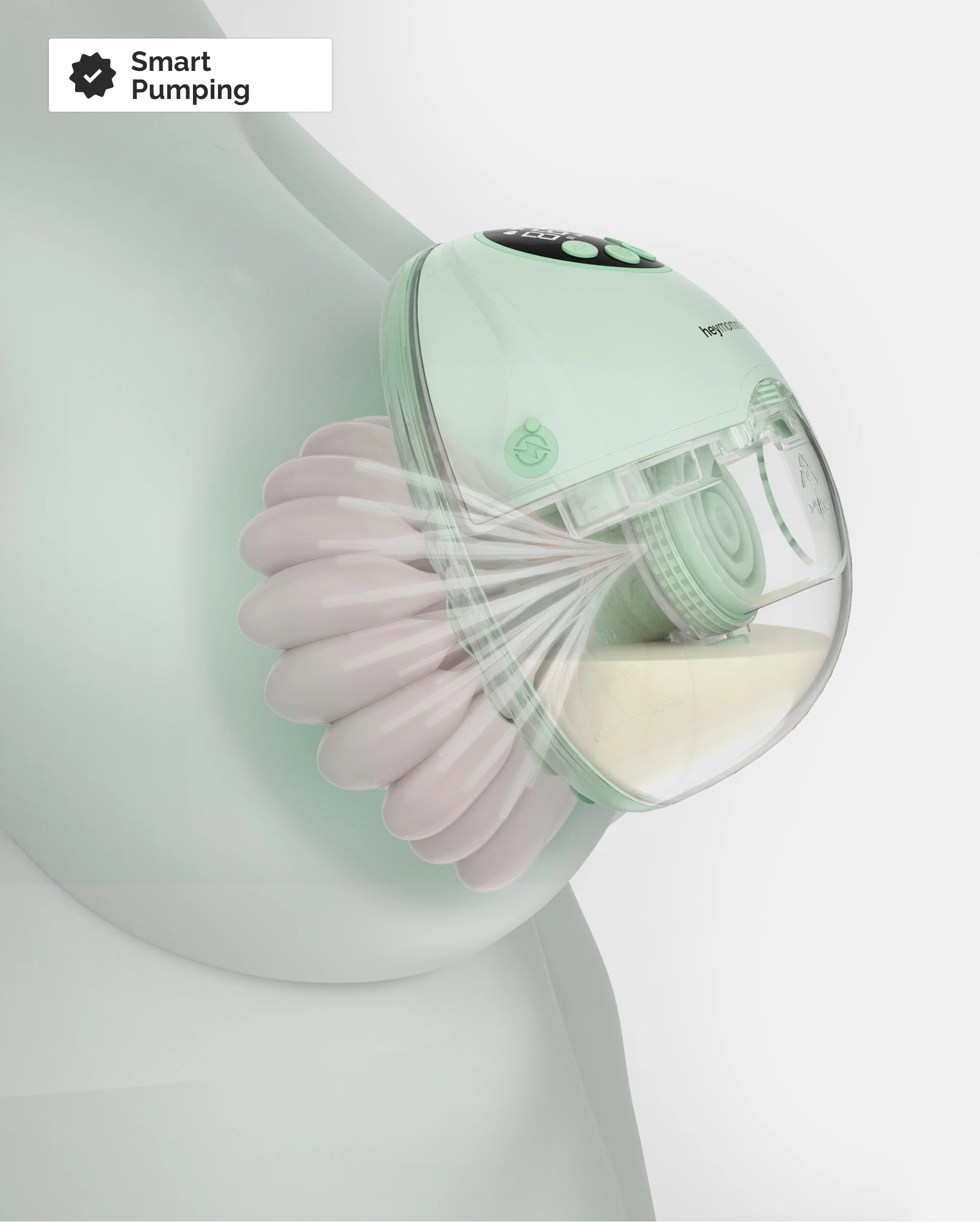 Tragbares Milchpumpenset Heymommies Flow Lite