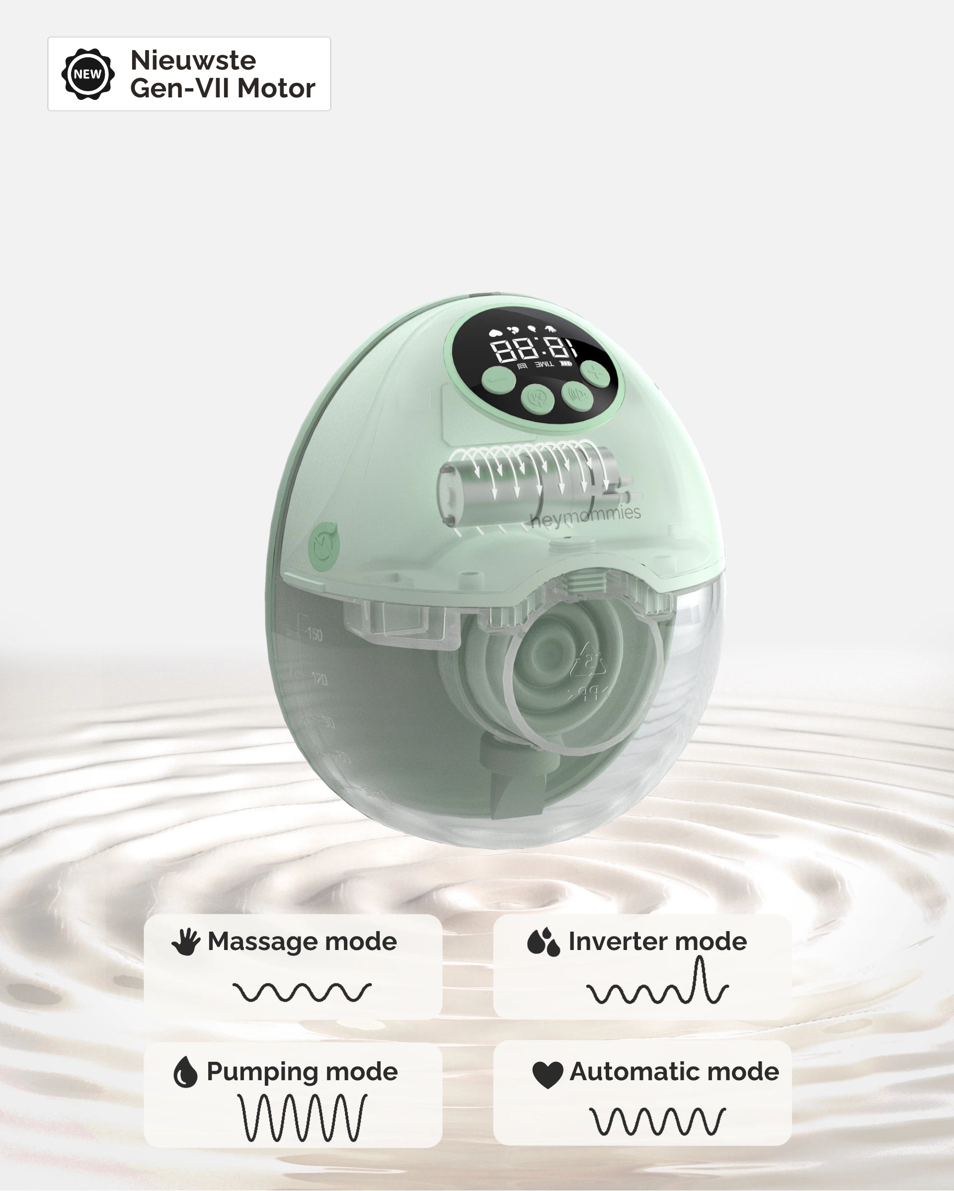 Tragbares Milchpumpenset Heymommies Flow Lite