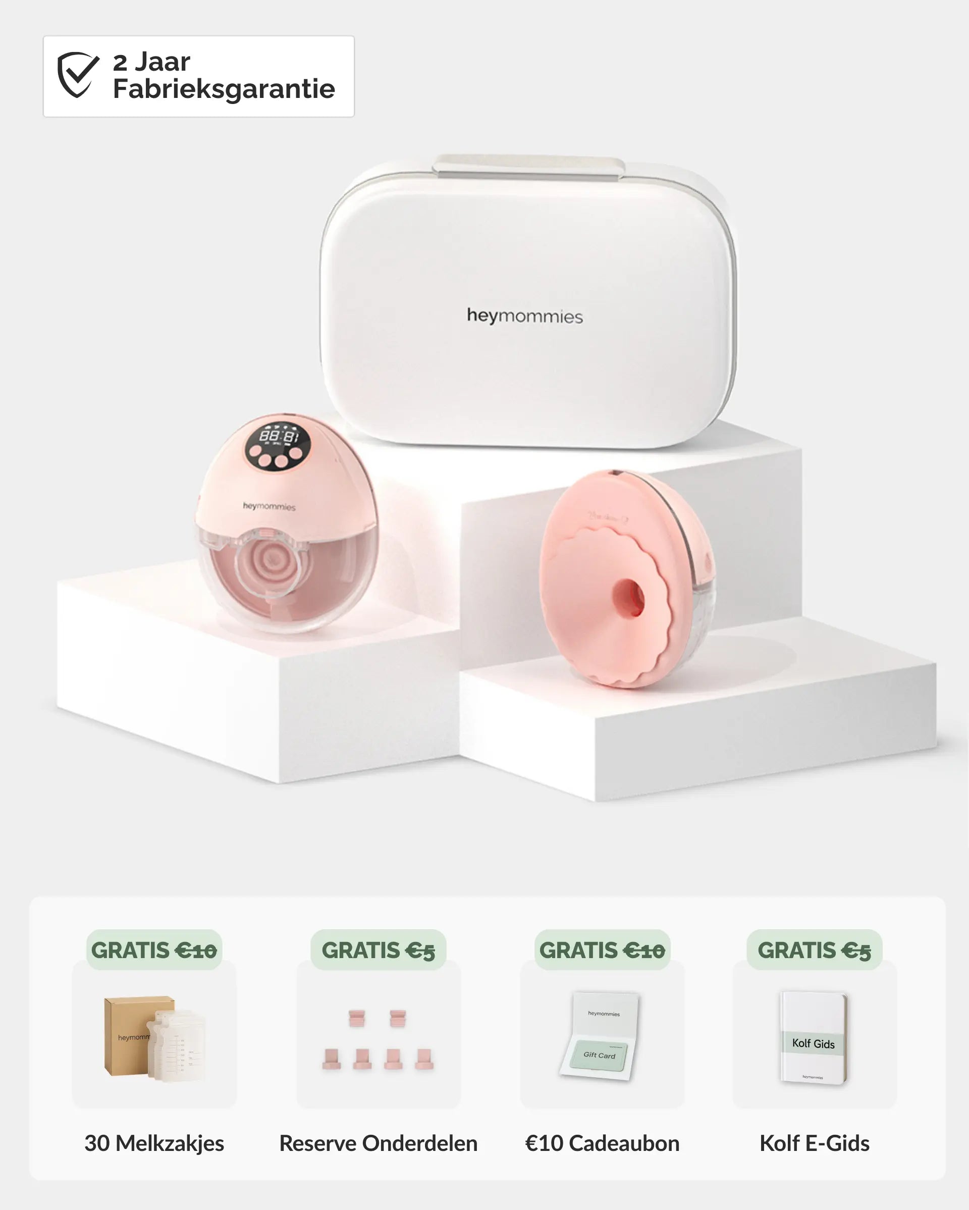 Tragbares Milchpumpenset Heymommies Flow Lite