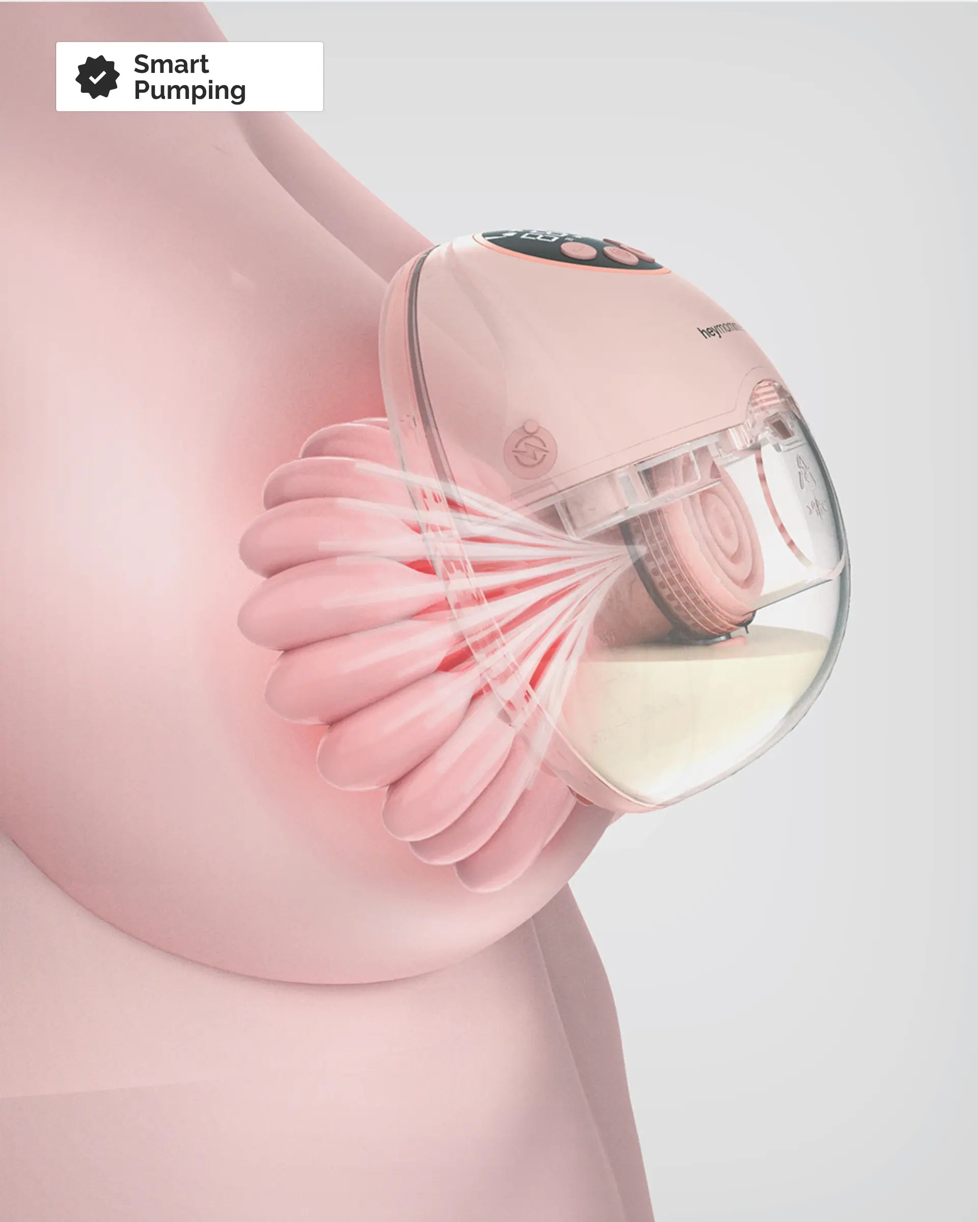 Tragbares Milchpumpenset Heymommies Flow Lite