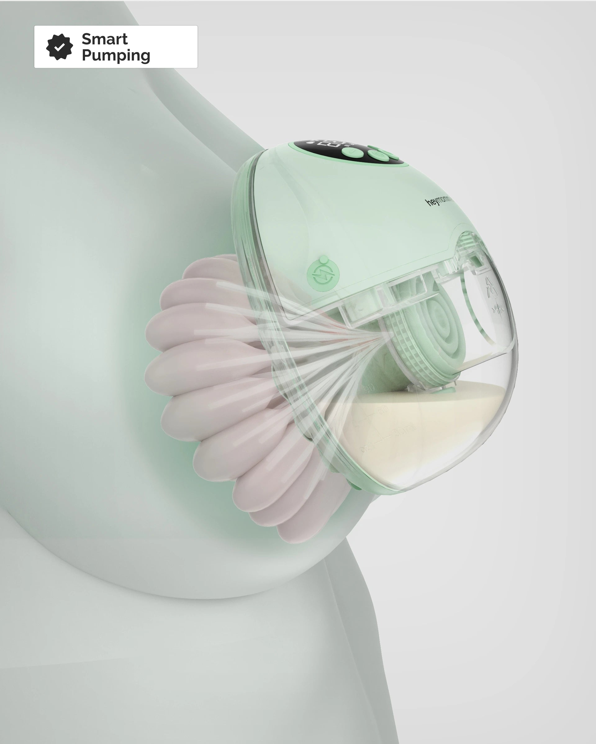 Tragbares Milchpumpenset Heymommies Flow Lite