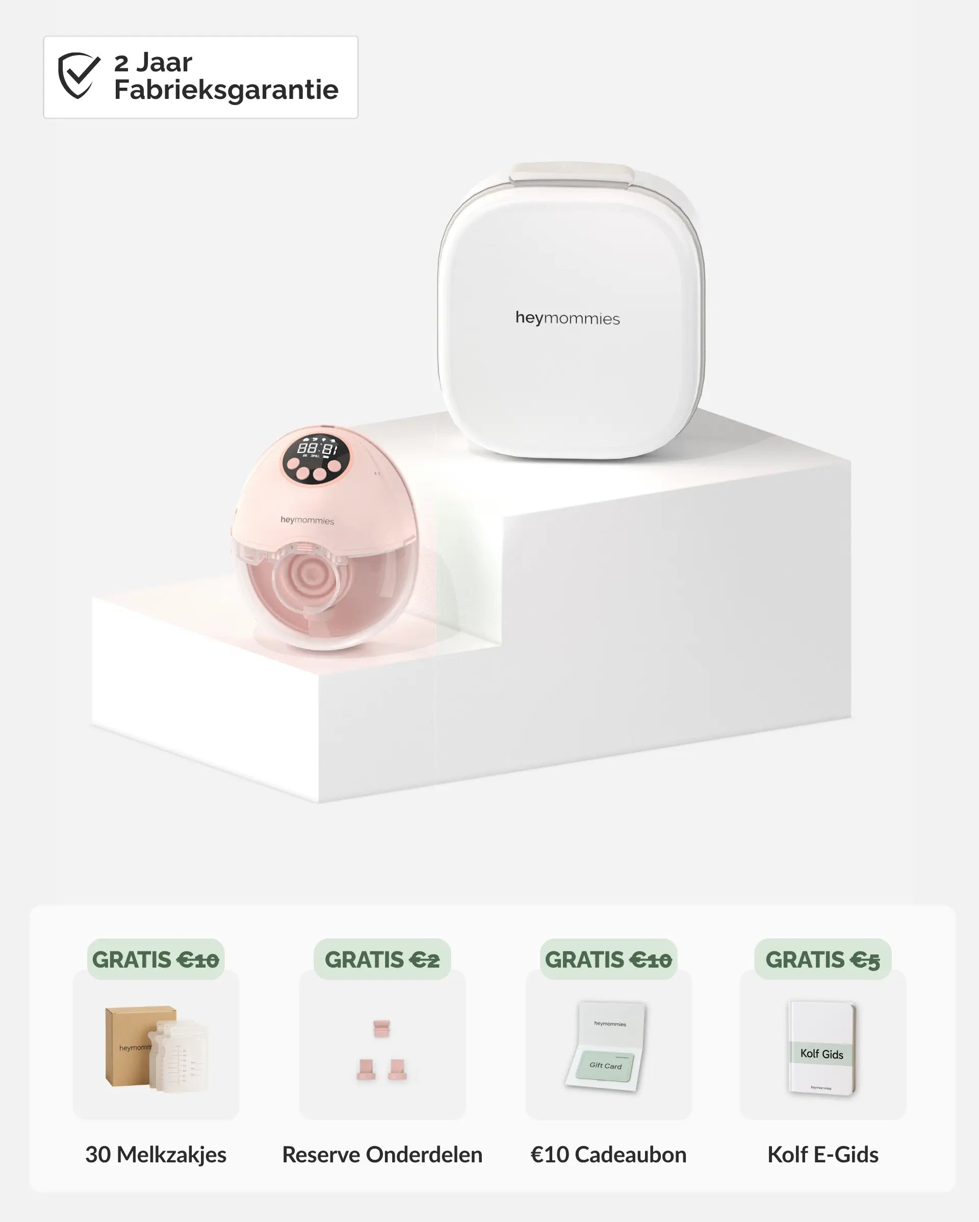 Tragbares Milchpumpenset Heymommies Flow Lite