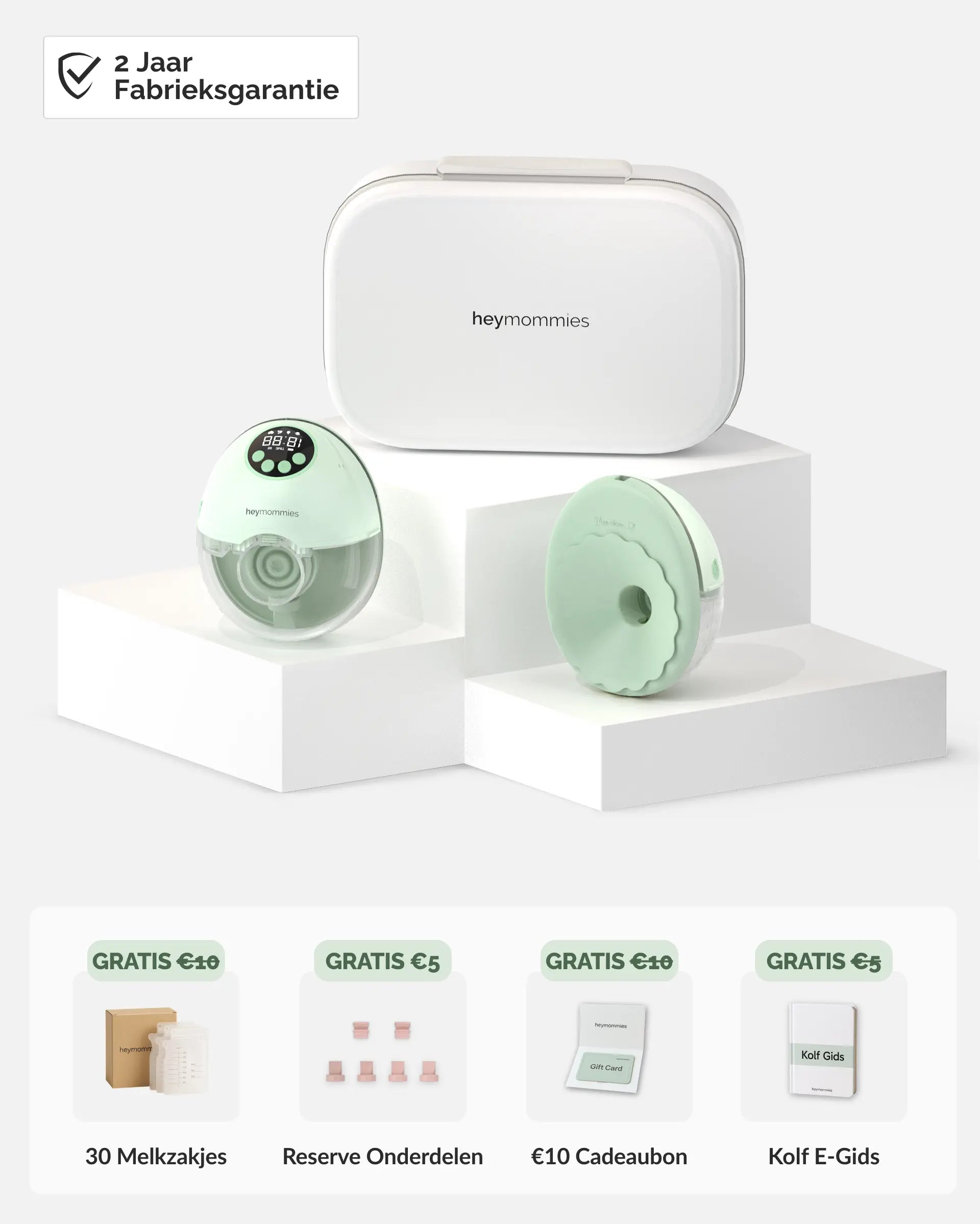 Tragbares Milchpumpenset Heymommies Flow Lite