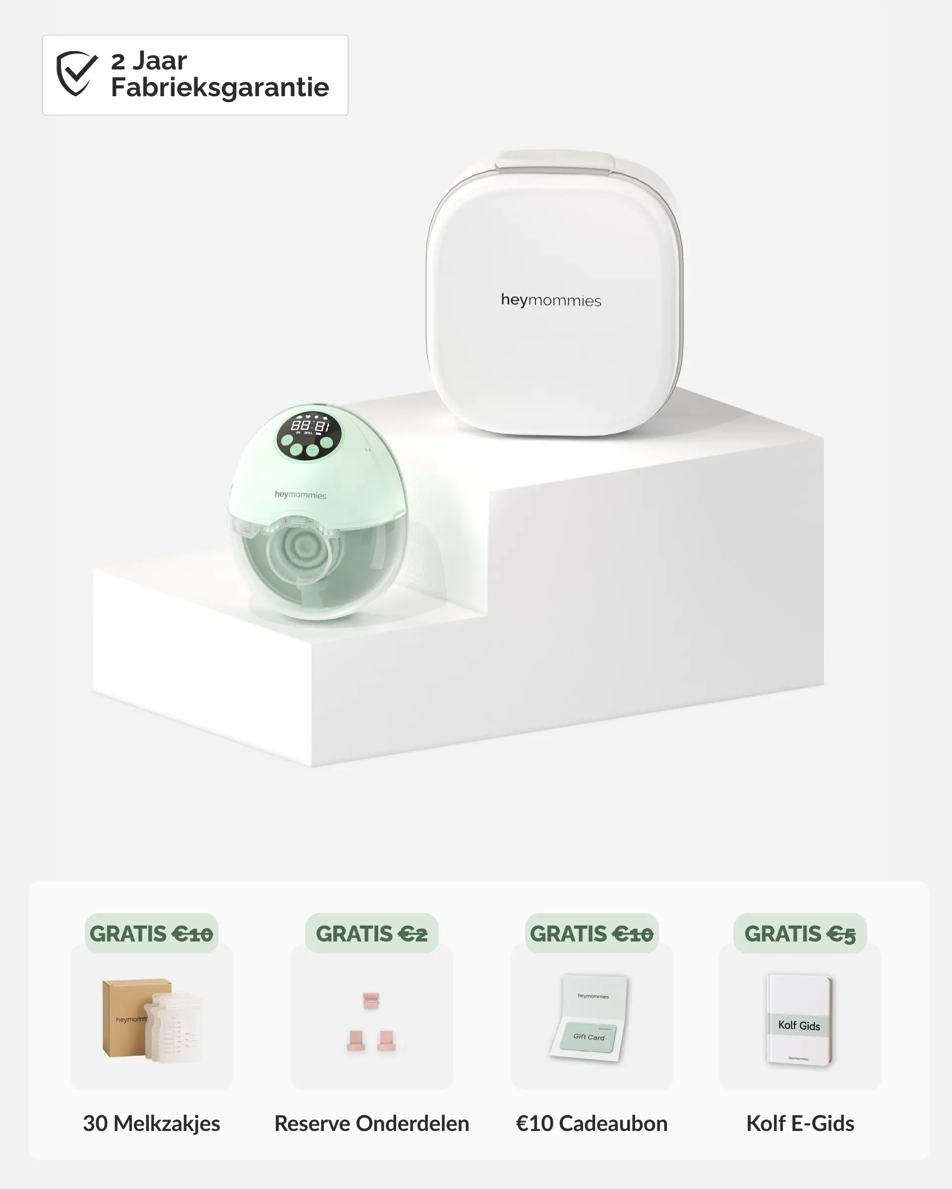 Tragbares Milchpumpenset Heymommies Flow Lite