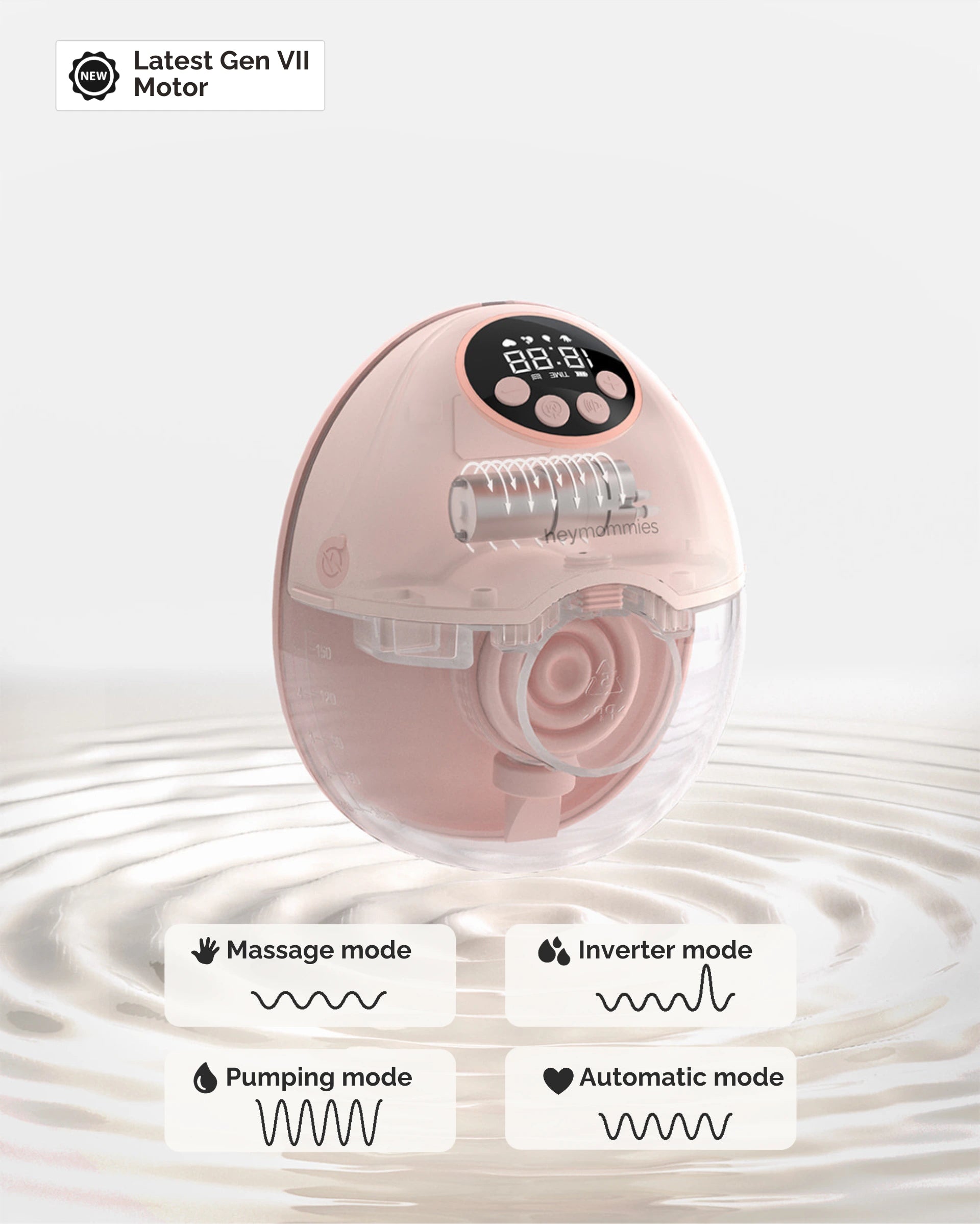 Tragbares Milchpumpenset Heymommies Flow Lite